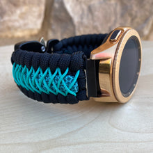 Load image into Gallery viewer, Samsung Galaxy Watch Band, Galaxy 42mm, Galaxy 46mm, Gear S3 Frontier, Gear S3 Classic, Gear Sport, 550 Paracord Watch Band.