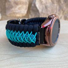 Load image into Gallery viewer, Paracord Watchband compatible with Samsung Galaxy Watch 3, Galaxy Watch 4, Galaxy Watch 5, Galaxy Watch 6 (watch not included)