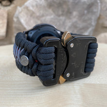 Load image into Gallery viewer, Samsung Galaxy Watch Band, Galaxy 42mm, Galaxy 46mm, Gear S3 Frontier, Gear S3 Classic, Gear Sport, 550 Paracord Watch Band.
