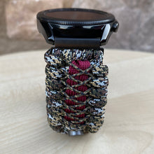 Load image into Gallery viewer, Paracord Watchband compatible with Samsung Galaxy Watch 3, Galaxy Watch 4, Galaxy Watch 5, Galaxy Watch 6 (watch not included)