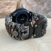 Load image into Gallery viewer, Samsung Galaxy Watch Band, Galaxy 42mm, Galaxy 46mm, Gear S3 Frontier, Gear S3 Classic, Gear Sport, 550 Paracord Watch Band.