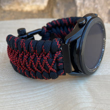 Load image into Gallery viewer, Paracord Watchband compatible with Samsung Galaxy Watch 3, Galaxy Watch 4, Galaxy Watch 5, Galaxy Watch 6 (watch not included)