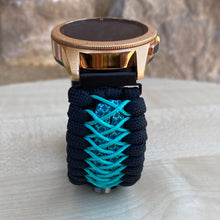 Load image into Gallery viewer, Samsung Galaxy Watch Band, Galaxy 42mm, Galaxy 46mm, Gear S3 Frontier, Gear S3 Classic, Gear Sport, 550 Paracord Watch Band.