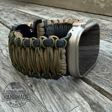 Load image into Gallery viewer, Personalized Paracord Watch Band for Apple Watch Series 1-11, Ultra, Ultra 2, Ultra 3, and SE (watch not included).

