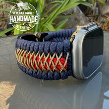 Charger l'image dans la galerie, Personalized Paracord Watch Band for Apple Watch Series 1-11, Ultra, Ultra 2, Ultra 3, and SE (watch not included).
