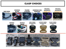 Cargar imagen en el visor de la galería, Paracord Watch Band for Garmin 18mm, 20mm, 22mm Quick Release, Approach, D2, Forerunner, Descent, Venu, Vivoactive (watch not included).
