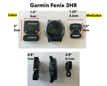 Load image into Gallery viewer, Paracord Watchband compatible with Garmin Approach, D2, Descent, Enduro, Epix (Gen 2), Fenix, Forerunner 230/235/630/735XT/935/955, Instinct, MARQ, Tactix, Quatix (watch not included).
