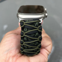 Cargar imagen en el visor de la galería, Paracord Watch Band compatible with Apple Watch  Series 1, 2, 3, 4, 5, 6, 7, 8, 9, Ultra, Ultra 2 &amp; SE (watch not included)
