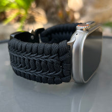 Lade das Bild in den Galerie-Viewer, Paracord Watch Band compatible with Apple Watch  Series 1, 2, 3, 4, 5, 6, 7, 8, 9, Ultra, Ultra 2 &amp; SE (watch not included)
