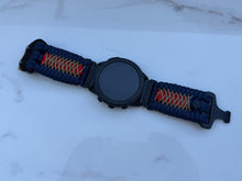 Lade das Bild in den Galerie-Viewer, Quick Release Paracord Watchband, personalized to replace bands for Garmin 20mm, 22mm and 26mm.
