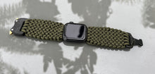 Cargar imagen en el visor de la galería, Paracord Watch Band compatible with Apple Watch  Series 1, 2, 3, 4, 5, 6, 7, 8, 9, Ultra, Ultra 2 &amp; SE (watch not included)
