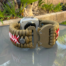 Lade das Bild in den Galerie-Viewer, Personalized Paracord Watch Band for Apple Watch Series 1-11, Ultra, Ultra 2, Ultra 3, and SE (watch not included).
