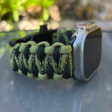 Cargar imagen en el visor de la galería, Paracord Watch Band compatible with Apple Watch  Series 1, 2, 3, 4, 5, 6, 7, 8, 9, Ultra, Ultra 2 &amp; SE (watch not included)
