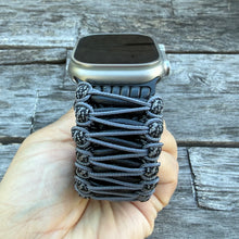 Load image into Gallery viewer, Personalized Paracord Watch Band for Apple Watch Series 1-11, Ultra, Ultra 2, Ultra 3, and SE (watch not included).
