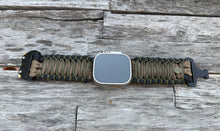 Load image into Gallery viewer, Personalized Paracord Watch Band for Apple Watch Series 1-11, Ultra, Ultra 2, Ultra 3, and SE (watch not included).
