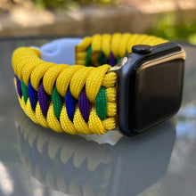 Cargar imagen en el visor de la galería, Paracord Watch Band compatible with Apple Watch  Series 1, 2, 3, 4, 5, 6, 7, 8, 9, Ultra, Ultra 2 &amp; SE (watch not included)
