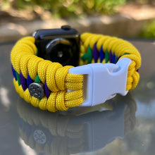 Cargar imagen en el visor de la galería, Paracord Watch Band compatible with Apple Watch  Series 1, 2, 3, 4, 5, 6, 7, 8, 9, Ultra, Ultra 2 &amp; SE (watch not included)
