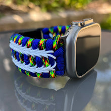 Cargar imagen en el visor de la galería, Paracord Watch Band compatible with Apple Watch  Series 1, 2, 3, 4, 5, 6, 7, 8, 9, Ultra, Ultra 2 &amp; SE (watch not included)
