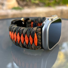 Cargar imagen en el visor de la galería, Paracord Watch Band compatible with Apple Watch  Series 1, 2, 3, 4, 5, 6, 7, 8, 9, Ultra, Ultra 2 &amp; SE (watch not included)
