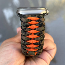 Cargar imagen en el visor de la galería, Paracord Watch Band compatible with Apple Watch  Series 1, 2, 3, 4, 5, 6, 7, 8, 9, Ultra, Ultra 2 &amp; SE (watch not included)
