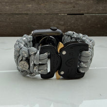 Load image into Gallery viewer, Personalized Paracord Watch Band for Apple Watch Series 1-11, Ultra, Ultra 2, Ultra 3, and SE (watch not included).
