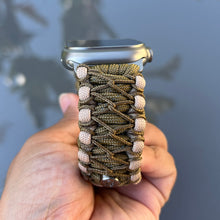 Cargar imagen en el visor de la galería, Paracord Watch Band compatible with Apple Watch  Series 1, 2, 3, 4, 5, 6, 7, 8, 9, Ultra, Ultra 2 &amp; SE (watch not included)
