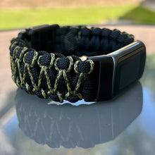 Cargar imagen en el visor de la galería, Paracord Watch Band compatible with Fitbit Charge 2, Charge 3, Charge 4 &amp; Charge 5 (Watch not included)
