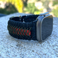 Cargar imagen en el visor de la galería, Paracord Watch Band compatible with Apple Watch  Series 1, 2, 3, 4, 5, 6, 7, 8, 9, Ultra, Ultra 2 &amp; SE (watch not included)
