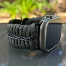 Cargar imagen en el visor de la galería, Paracord Watch Band compatible with Apple Watch  Series 1, 2, 3, 4, 5, 6, 7, 8, 9, Ultra, Ultra 2 &amp; SE (watch not included)
