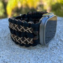 Cargar imagen en el visor de la galería, Paracord Watch Band compatible with Apple Watch  Series 1, 2, 3, 4, 5, 6, 7, 8, 9, Ultra, Ultra 2 &amp; SE (watch not included)
