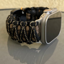 Cargar imagen en el visor de la galería, Paracord Watch Band compatible with Apple Watch  Series 1, 2, 3, 4, 5, 6, 7, 8, 9, Ultra, Ultra 2 &amp; SE (watch not included)
