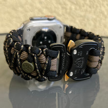 Cargar imagen en el visor de la galería, Paracord Watch Band compatible with Apple Watch  Series 1, 2, 3, 4, 5, 6, 7, 8, 9, Ultra, Ultra 2 &amp; SE (watch not included)
