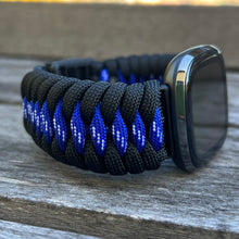 Load image into Gallery viewer, Paracord Watch Band compatible with Fitbit Versa 1, Versa Lite, Versa 2, Versa 3, Versa 4, Sense, Sense 2 (watch not included).
