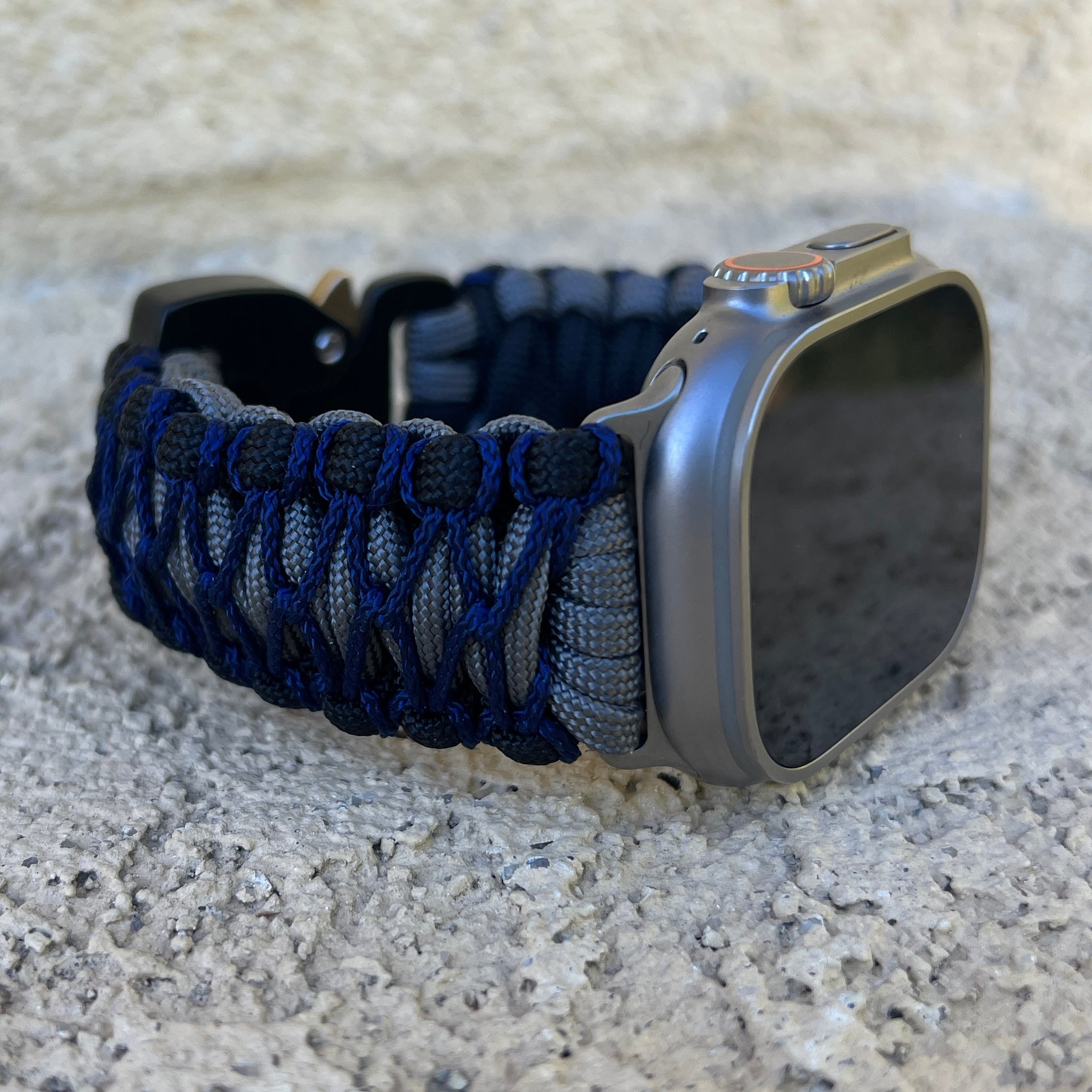 Paracord Watch Band authentic for Apple Watch Series 1, 2, 3, 4, 5, 6, 7, 8, Ultra, and SE (watch not included)