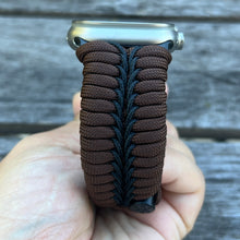 Cargar imagen en el visor de la galería, Paracord Watch Band compatible with Apple Watch  Series 1, 2, 3, 4, 5, 6, 7, 8, 9, Ultra, Ultra 2 &amp; SE (watch not included)
