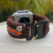 Cargar imagen en el visor de la galería, Paracord Watch Band compatible with Apple Watch  Series 1, 2, 3, 4, 5, 6, 7, 8, 9, Ultra, Ultra 2 &amp; SE (watch not included)
