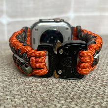 Cargar imagen en el visor de la galería, Paracord Watch Band compatible with Apple Watch  Series 1, 2, 3, 4, 5, 6, 7, 8, 9, Ultra, Ultra 2 &amp; SE (watch not included)
