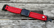 Cargar imagen en el visor de la galería, Paracord Watch Band compatible with Apple Watch  Series 1, 2, 3, 4, 5, 6, 7, 8, 9, Ultra, Ultra 2 &amp; SE (watch not included)
