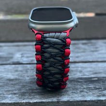 Cargar imagen en el visor de la galería, Paracord Watch Band compatible with Apple Watch  Series 1, 2, 3, 4, 5, 6, 7, 8, 9, Ultra, Ultra 2 &amp; SE (watch not included)
