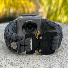 Cargar imagen en el visor de la galería, Paracord Watch Band compatible with Apple Watch  Series 1, 2, 3, 4, 5, 6, 7, 8, 9, Ultra, Ultra 2 &amp; SE (watch not included)
