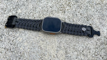 Cargar imagen en el visor de la galería, Paracord Watch Band compatible with Apple Watch  Series 1, 2, 3, 4, 5, 6, 7, 8, 9, Ultra, Ultra 2 &amp; SE (watch not included)
