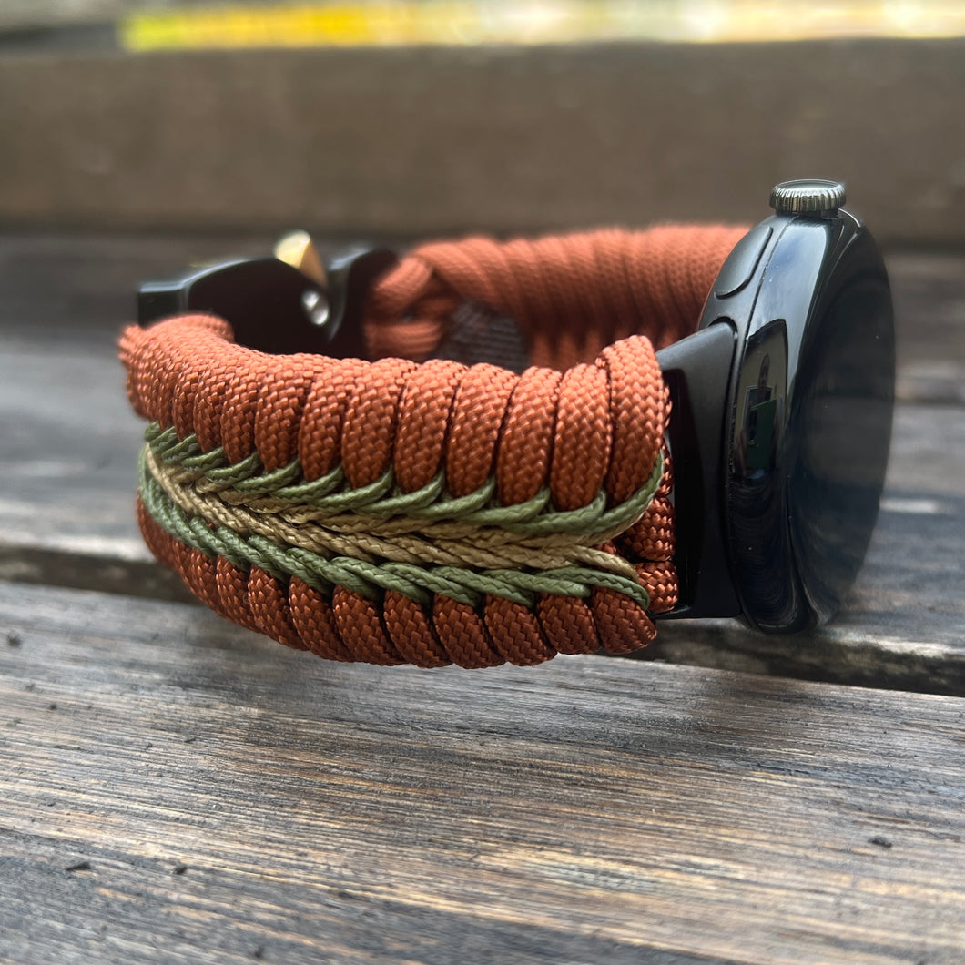 Paracord Watch band compatible with Google Pixel Watch (watch not included)