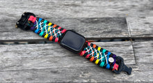 Cargar imagen en el visor de la galería, Paracord Watch Band compatible with Apple Watch  Series 1, 2, 3, 4, 5, 6, 7, 8, 9, Ultra, Ultra 2 &amp; SE (watch not included)
