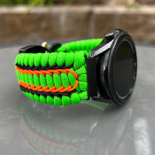 Cargar imagen en el visor de la galería, Paracord Watchband compatible with Samsung Galaxy Watch 3, Galaxy Watch 4, Galaxy Watch 5, Galaxy Watch 6 (watch not included)
