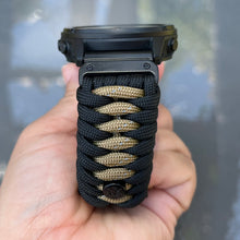 Cargar imagen en el visor de la galería, Paracord Watchband compatible with Garmin Approach, D2, Descent, Enduro, Epix (Gen 2), Fenix, Forerunner 230/235/630/735XT/935/955, Instinct, MARQ, Tactix, Quatix (watch not included).
