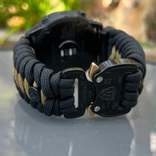 Cargar imagen en el visor de la galería, Paracord Watchband compatible with Garmin Approach, D2, Descent, Enduro, Epix (Gen 2), Fenix, Forerunner 230/235/630/735XT/935/955, Instinct, MARQ, Tactix, Quatix (watch not included).
