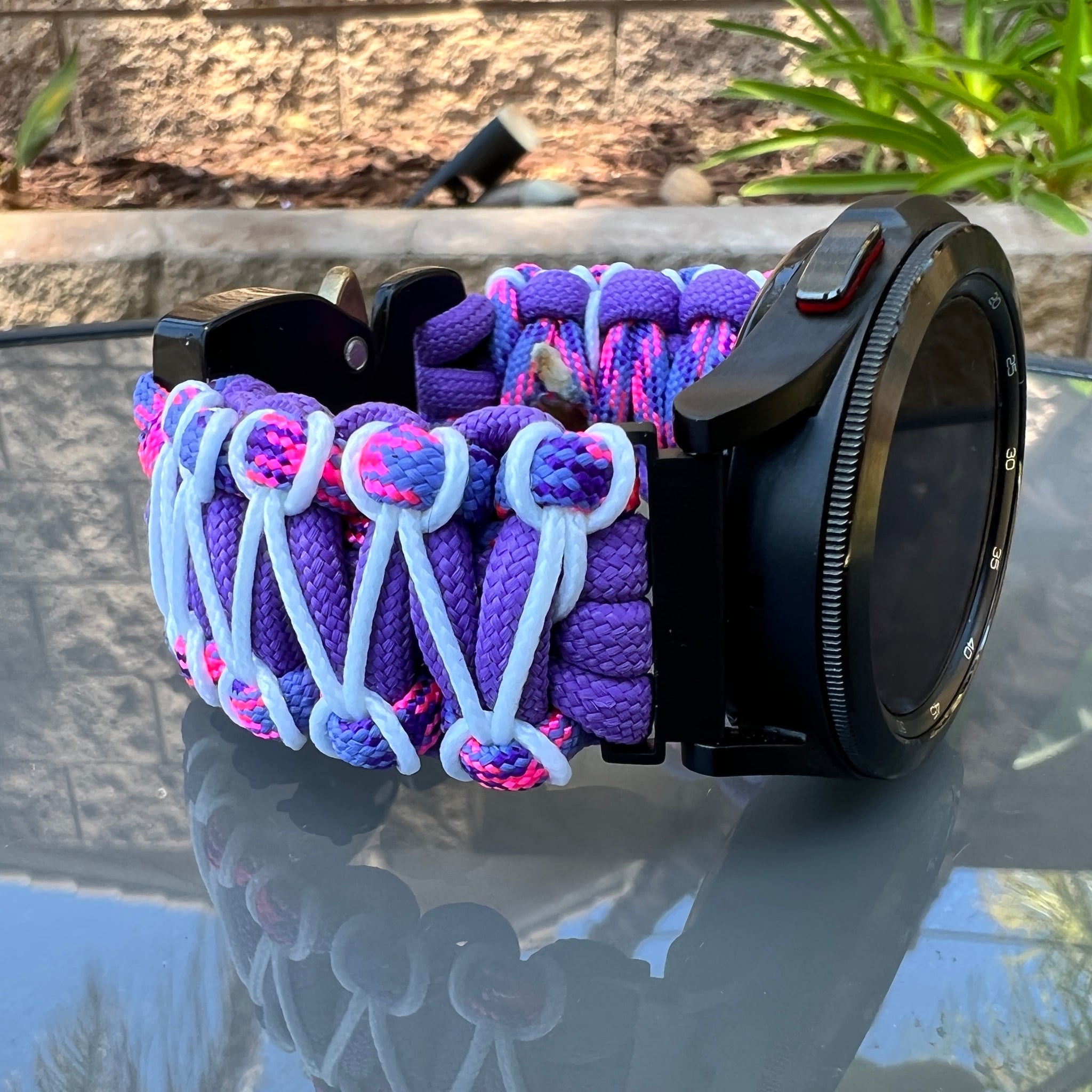 gear s3 frontier bezahlen Paracord Watchband compatible with Samsung Galaxy Watch Ultra, Galaxy –  Cording2U
