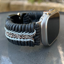 Cargar imagen en el visor de la galería, Paracord Watch Band compatible with Apple Watch  Series 1, 2, 3, 4, 5, 6, 7, 8, 9, Ultra, Ultra 2 &amp; SE (watch not included)
