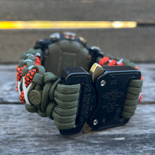 Cargar imagen en el visor de la galería, Personalized Paracord Watchband compatible with Casio G-SHOCK (watch not included)
