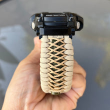 Cargar imagen en el visor de la galería, Personalized Tan Paracord Watchband compatible with Casio G-SHOCK (watch not included)
